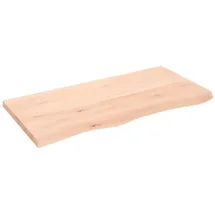 vidaXL Wandregal 100 x 50 x 4 cm Eiche Unbehandelt