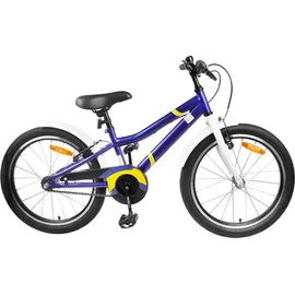 vidaXL Kinderfahrrad 18 Zoll RH 0 cm Blau/Weiß