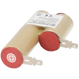 AccuCell 2000mAh NiMH Akku passend für Kenwood FG155 Käsereibe Akku mit 4,8mm Faston Steckkontakten