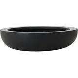 Vivanno Pflanzschale Fiberglas Plana 43 x 43 x 11 cm schwarz