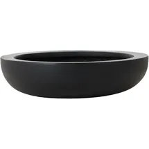 Vivanno Pflanzschale Fiberglas Plana 43 x 43 x 11 cm schwarz
