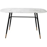 Möbilia Alannah 140 x 77 x 90 cm schwarz-weiß