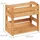 Relaxdays Gewürzregal Bambus 25,5 x 23 x 15,5 cm Natur