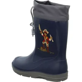 Beck Jungen Ritter Gummistiefel, blau, 24 EU