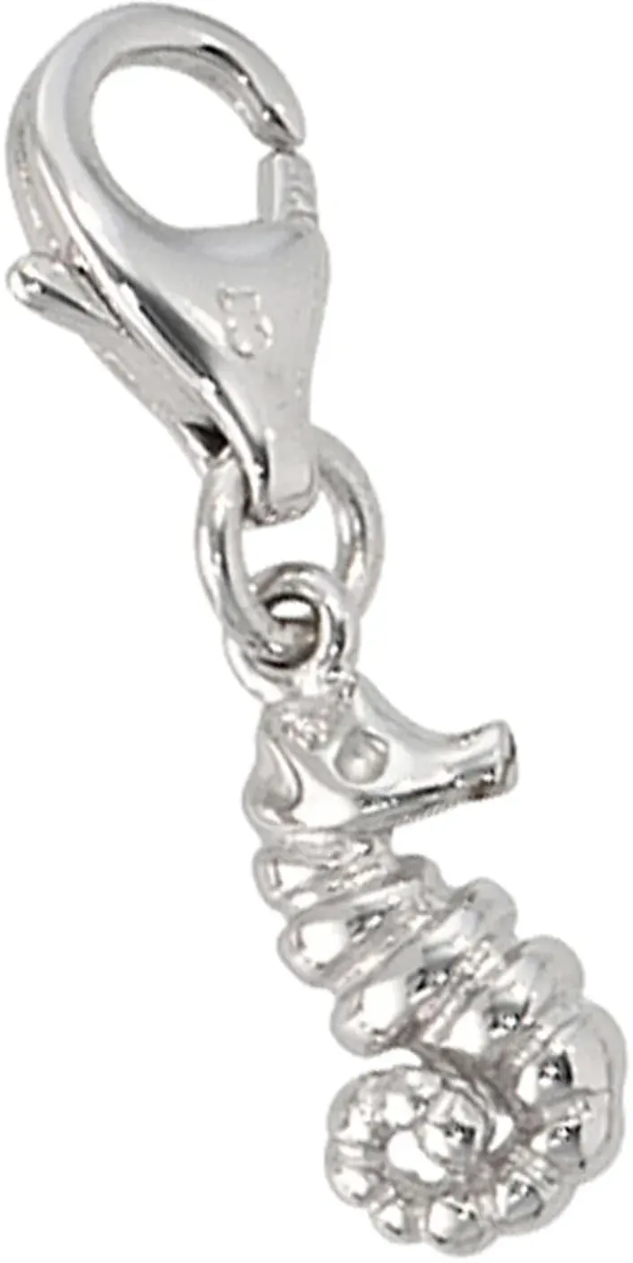 Charm-Einhänger JOBO "Seepferd" Charms silberfarben (silber 925) Damen 925 Silber rhodiniert