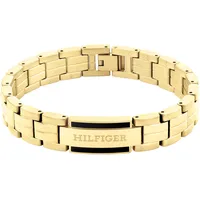 Tommy Hilfiger PARKER Armband mit Emaille goldfarben schwarz 2790601 Größe 19 cm
