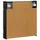 vidaXL Dartboard Schrank BREDA Schwarz 52,5 x 10,5 x 53,5 cm