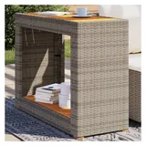 vidaXL Gartentisch Beistelltisch 99,3 x 48,3 x 12 cm Grau