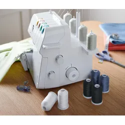 Tchibo - 16 Overlock-Garn-Spulen - dunkelblau