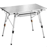 Tectake Campingtisch Tina Silber