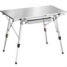 Tectake Campingtisch Tina Silber
