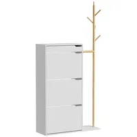 Vicco Schuhschrank Ivo, Weiß, 90 x 181.5 cm mit