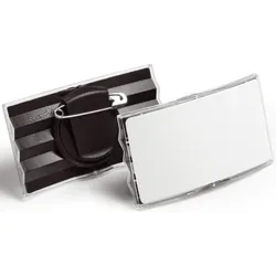 Durable Namensschilder konvex mit Kombiklemme 75x40mm transparent VE=25 Stück