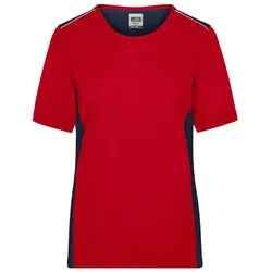 Damen T-Shirt "JN859" - 3XL - red/navy