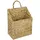 HMF Hängekorb geflochten aus Wasserhyazinthe 30 x 17,5 x 38 cm 1-tlg. beige