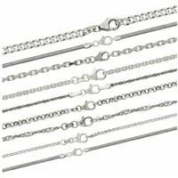 HOPLO Panzerkette Silberkette Erbskette Länge 60cm - Breite 2,0mm - 925 Silber, Made in Germany silberfarben 60 cm Unisex