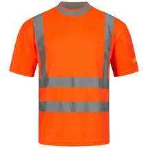Safestyle T-Shirt BRIAN, Fluoreszierend Orange, Atmungsaktiv, Reflexierend Reflexmaterial - 3XL