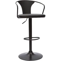 Barhocker verstellbar schwarz BECKETT