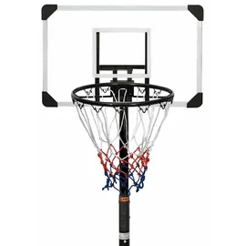 vidaXL Basketballständer Transparent 216-250 cm