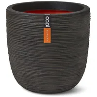 Capi Europe Blumentopf Nature Rib 43x41 cm Dunkelbraun