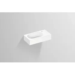 Waschbecken „XXS-Serie“ 450 × 100 mm, links, Hahnlochposition rechts mit ProShield