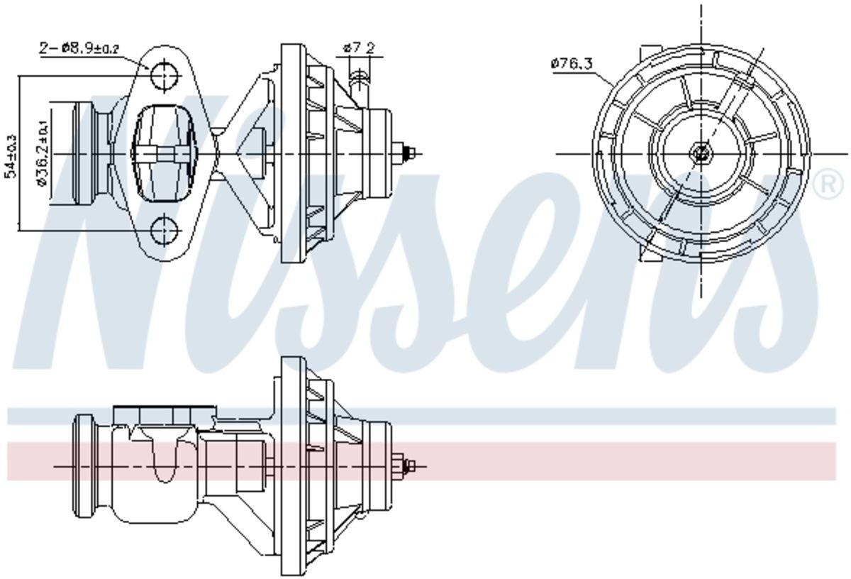 AGR Ventil NISSENS 98390