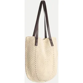Opus Asole Shopper Baumwolle Beige