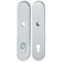HOPPE Langschildpaar E3332ZA/3310 F1/silber PZ 92mm