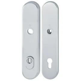 HOPPE Langschildpaar E3332ZA/3310 F1/silber PZ 92mm