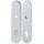 HOPPE Langschildpaar E3332ZA/3310 F1/silber PZ 92mm