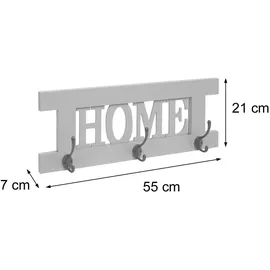MCW Wandgarderobe C60 Home 55 x 21 cm Dunkelgrau