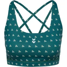 hummel Hiit Aop Impact Strap Bra Grün S