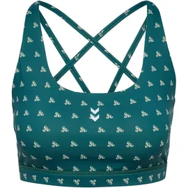 hummel Hiit Aop Impact Strap Bra Grün S