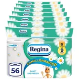 Regina Toilettenpapier Kamillenpapier 3-lagig, 56 Rollen