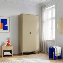 [en.casa] Kleiderschrank Esteli 170 x 80 x 45 cm Kamelfarben