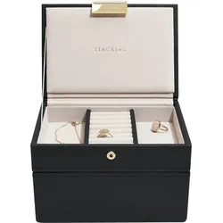 Stackers Schmuckkästchen mini doppelt schwarzer Samt