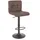 BIZZOTTO Barhocker Greyson 2er-Set aus Kunstleder, höhenverstellbar, klassisch, Braun, gepolstert