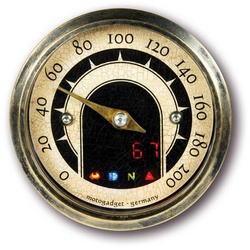 motogadget Analoge speedo mst vintage, met koperen ring