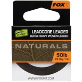 Fox International Fox Naturals Leadcore 50lb 22.7kg - 25m Vorfachschnur, Vorfach zum Karpfenangeln, Vorfachmaterial