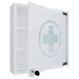 VCM Medizinschrank Hustila S ca. 40x32 cm Weiß