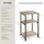 Tectake Memphis Braun Eiche 34 x 30 x 59 cm