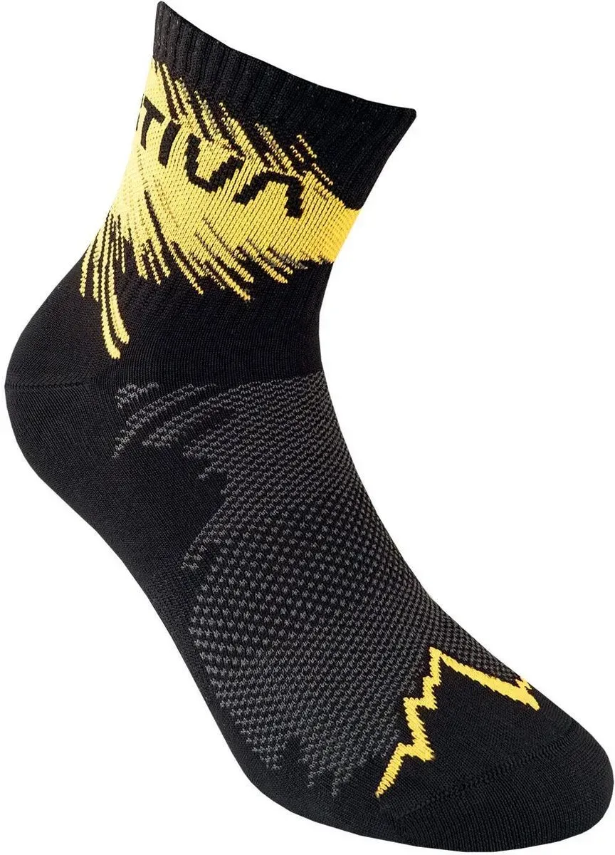 La Sportiva Trail Running Socks black/yellow (999100) XXL