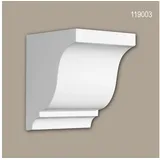 Profhome Decor - Konsole Profhome 119003 Wandboard Zierelement Dorischer Stil Weiß