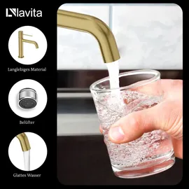 LaVita Orion Einhandmischer Brushed Gold