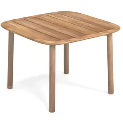 Emu - Twins Gartenesstisch, Teak, 105 x 105 cm