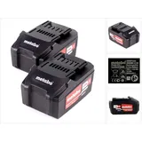 Metabo Akku Set 2x Li-Power Akkupack 18 V 4,0 Ah