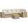 vidaXL Garten-Lounge-Set 6-tlg. beige