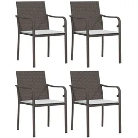 vidaXL Gartenstuhl 56 x 59 x 84 cm braun 4 St.