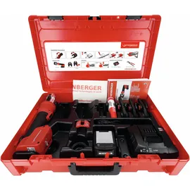 Rothenberger Pressmaschine ROMAX NANO iJAWs Set, SV, 15-22-28mm, 2Ah, mehrfarbig