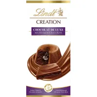 Lindt Schokolade Creation Chocolat de Luxe Tafel | Feinste Vollmilch-Schokolade mit dunkler Trüffelfüllung und flüssigem Schokoladen-Kern | Schokoladentafel | Schokoladengeschenk, 150g